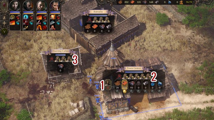 Managing workers is slightly automatized - Camp management - Basics - SpellForce 3 Game Guide