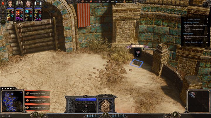 The place where you have to deliver resources can be easily missed. - Aonirs Blade - Unwavering Resolve | Campaign in SpellForce 3 - Campaign - SpellForce 3 Game Guide