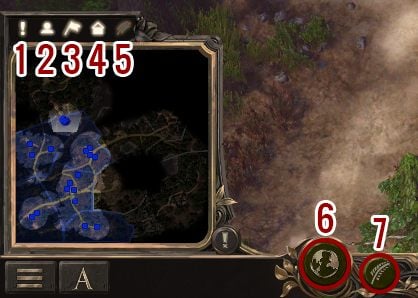 A minimap is displayed in the bottom left corner of the screen - Interface - Basics - SpellForce 3 Game Guide