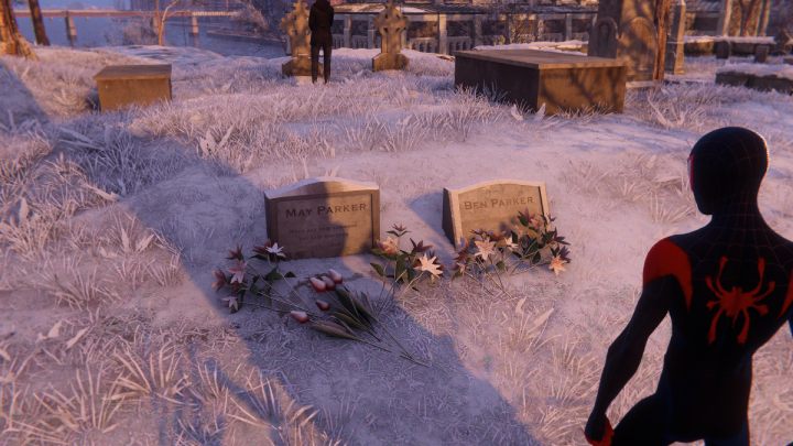 Miles' father Jefferson Davis' grave can be found in Harlem Cemetery - Spider-Man Miles Morales: Easter Eggs - list - Basics - Spider-Man Miles Morales Guide