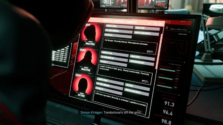 During the 14th main mission, Tinker Tailor Soldier Spy, Miles gains access to Roxxon's private data - Spider-Man Miles Morales: Easter Eggs - list - Basics - Spider-Man Miles Morales Guide