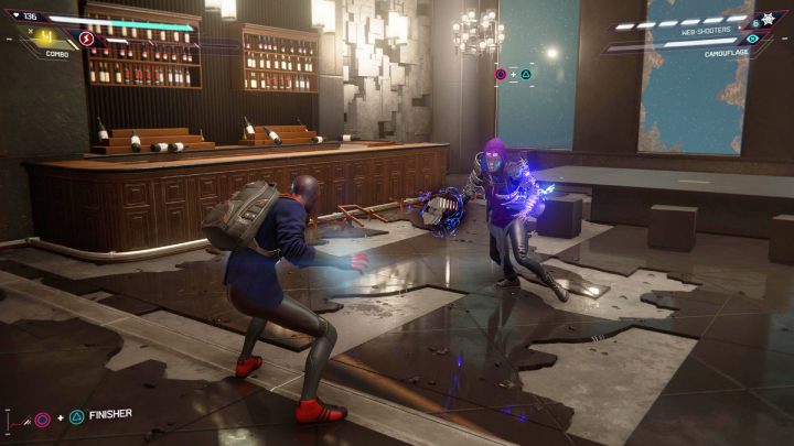 Tinkerer has all the technology of the Underground - Spider-Man Miles Morales: The Tinkerer boss - how to defeat him? - Bosses - Spider-Man Miles Morales Guide