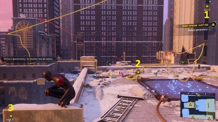 Follow the marker to the theater in the Upper East Side - Spider-Man Miles Morales: Curtain Call walkthrough - Main missions - Spider-Man Miles Morales Guide