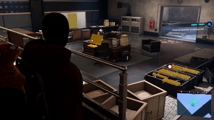 Press R3 and examine all the highlighted objects, finally approach the computer and press the triangle - Spider-Man Miles Morales: Weve Got a Lead! - walkthrough - Side missions - Spider-Man Miles Morales Guide