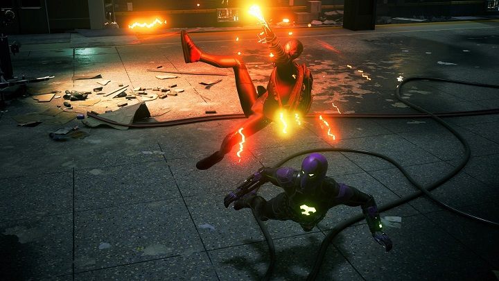 At this stage, watch out for the green flame beams he fires - Spider-Man Miles Morales: Thicker Than Blood walkthrough - Main missions - Spider-Man Miles Morales Guide