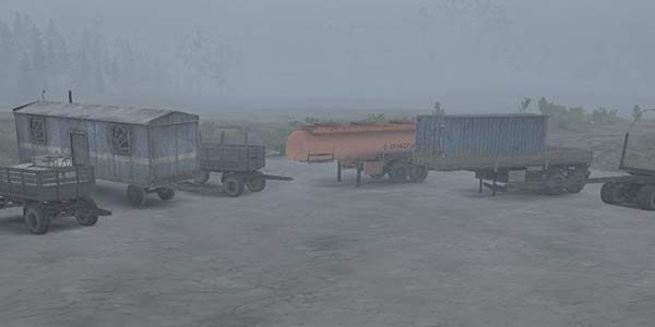 There are two types of trailers which you can add to your vehicle. - Truck attachments | Vehicles in Spintires MudRunner - Vehicles - Spintires MudRunner Guide and Tips
