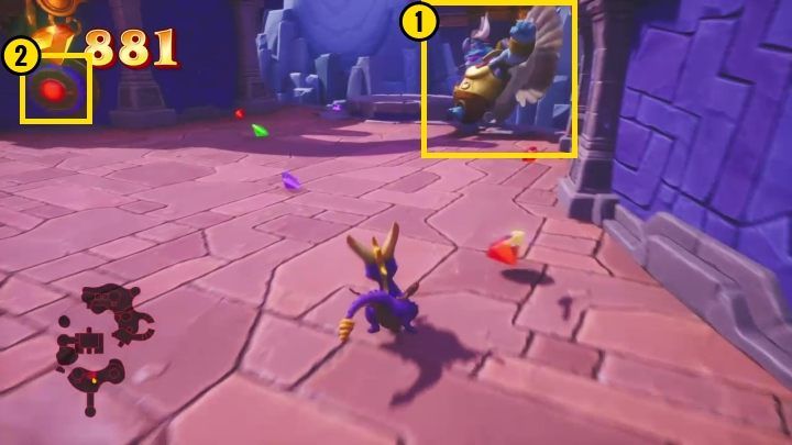 After you defeat the rhynoc, you can talk to the creature standing nearby - Cloud Spires | Spyro: Year of the Dragon Walkthrough - Sunrise Spring - Spyro Reignited Trilogy Guide