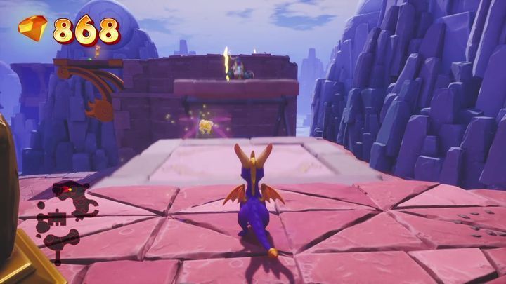 You enter the area, from which you can jump to another gate - Cloud Spires | Spyro: Year of the Dragon Walkthrough - Sunrise Spring - Spyro Reignited Trilogy Guide