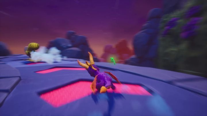 You will find two thieves in the next area, running along a specific route - Molten Crater | Spyro: Year of the Dragon Walkthrough - Sunrise Spring - Spyro Reignited Trilogy Guide