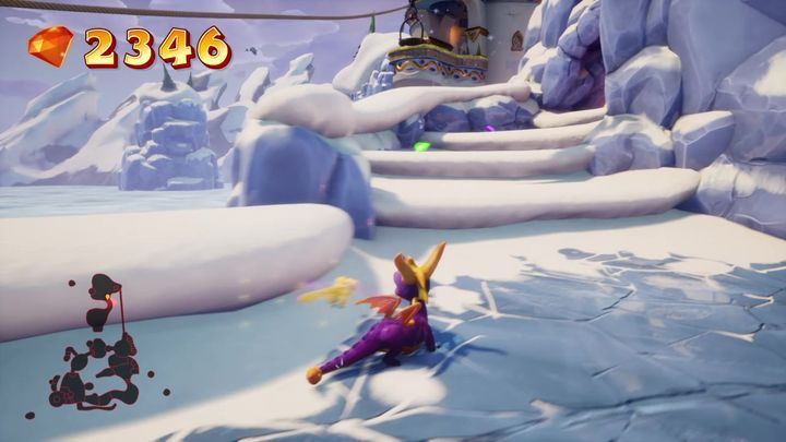 Then, head towards the stairs that you have uncovered - Icy Peak | Spyro: Year of the Dragon Walkthrough - Midday Gardens - Spyro Reignited Trilogy Guide