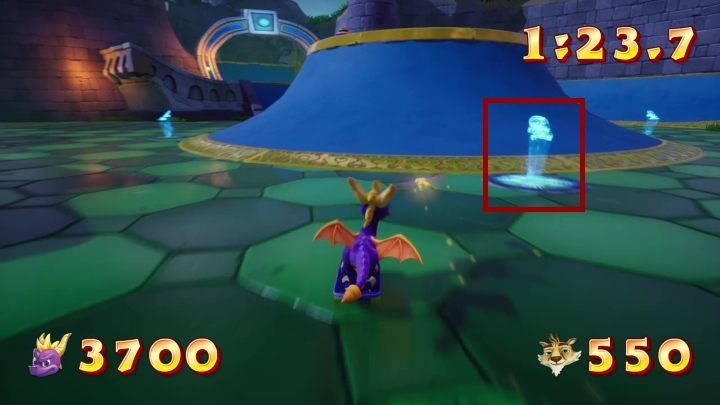 Go through this symbol to activate a skateboard. - Skateboarding in Spyro Year of the Dragon - Basics - Spyro Reignited Trilogy Guide