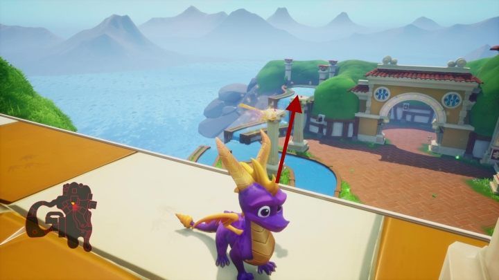 You can reach the columns by jumping from the same tower you climbed to get the previous egg - Eggs - Secrets and mysteries - Spyro Reignited Trilogy Guide