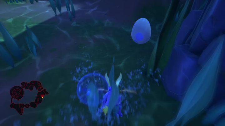 After you leave the underwater cave, you will encounter a pool with a pier - a Rhynoc, accompanied with several barrels, is standing on it - Eggs - Secrets and mysteries - Spyro Reignited Trilogy Guide