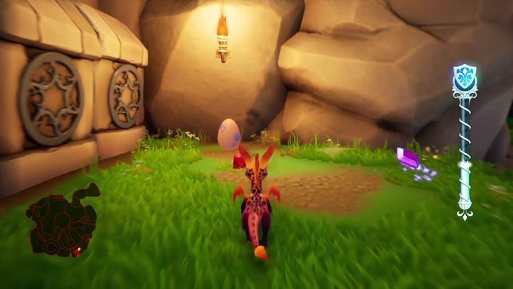 On the other side of the lake, there is an Invincibility gate - Eggs - Secrets and mysteries - Spyro Reignited Trilogy Guide