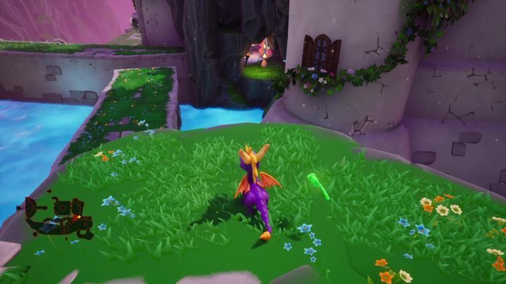 This egg can be found by the cave entrance (the cave is located by the platforms) - Eggs - Secrets and mysteries - Spyro Reignited Trilogy Guide