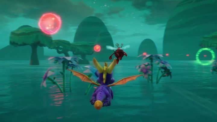 The tactics are very similar to the previous route - Honey Speedway | Spyro: Year of the Dragon Walkthrough - Evening Lake - Spyro Reignited Trilogy Guide