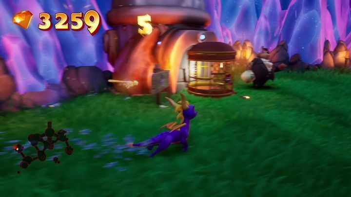 When that has been done, go back to the starting location - Midnight Mountain | Spyro: Year of the Dragon Walkthrough - Midnight Mountain - Spyro Reignited Trilogy Guide