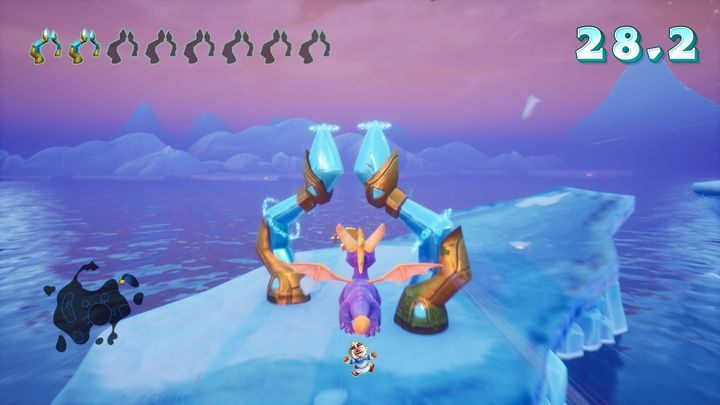 Then head towards the gates - Icy Speedway | Spyro 2 Riptos Rage Walkthrough - Autumn Plains - Spyro Reignited Trilogy Guide