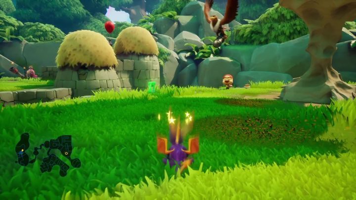At the end of this clearing, you will find a cannon - Zephyr | Spyro 2 Riptos Rage Walkthrough - Autumn Plains - Spyro Reignited Trilogy Guide