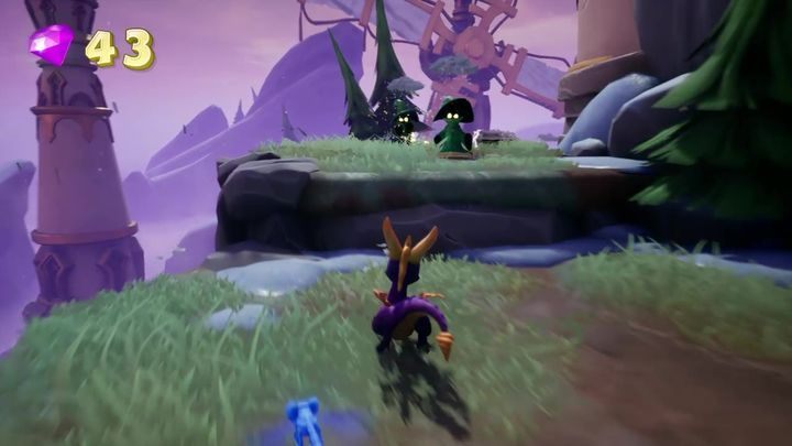 Continue along the path forward - Blowhard Rock | Spyro The Dragon Walkthrough - Magic Crafters - Spyro Reignited Trilogy Guide