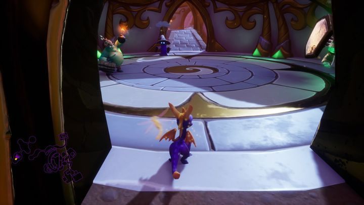 You get to a small courtyard - Haunted Towers | Spyro The Dragon Walkthrough - Dream Weavers - Spyro Reignited Trilogy Guide
