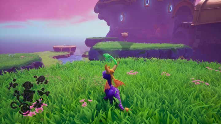 On this island you will find a teleport - Lofty Castle | Spyro The Dragon Walkthrough - Dream Weavers - Spyro Reignited Trilogy Guide