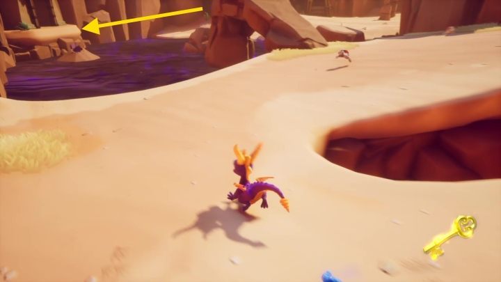 Go back using the ledge and jump to another cave - Peace Keeper | Spyro The Dragon Walkthrough - Peace Keeper - Spyro Reignited Trilogy Guide