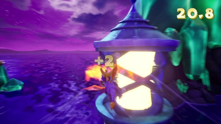 First, you have to do is to fly through all the hoops - Night Flight | Spyro The Dragon Walkthrough - Peace Keeper - Spyro Reignited Trilogy Guide