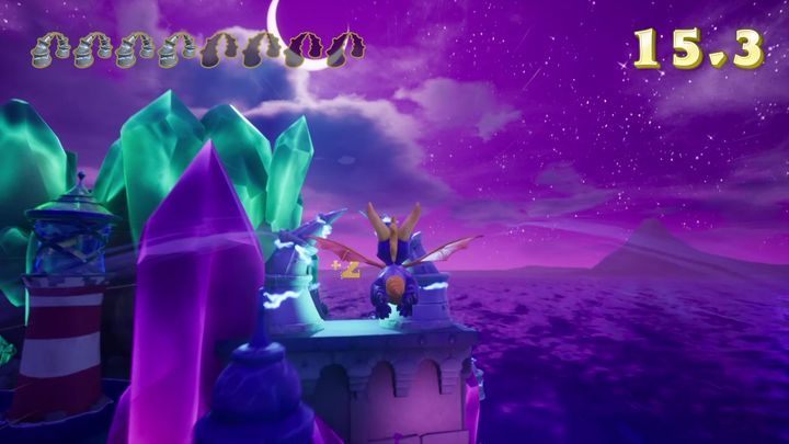 Now, you can go towards the chests - Night Flight | Spyro The Dragon Walkthrough - Peace Keeper - Spyro Reignited Trilogy Guide