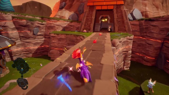 Jump on the ladder on your right - Magma Cone | Spyro 2 Riptos Rage Walkthrough - Autumn Plains - Spyro Reignited Trilogy Guide