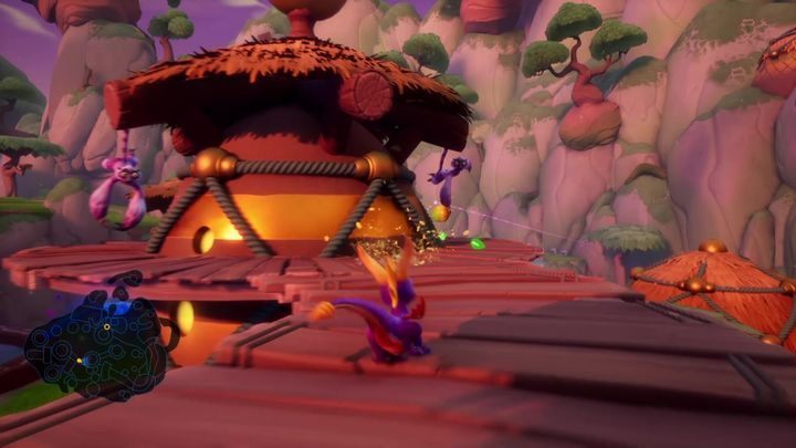 The platforms around the buildings are another good source of spirit particles - Mystic Marsh | Spyro 2 Riptos Rage Walkthrough - Winter Tundra - Spyro Reignited Trilogy Guide