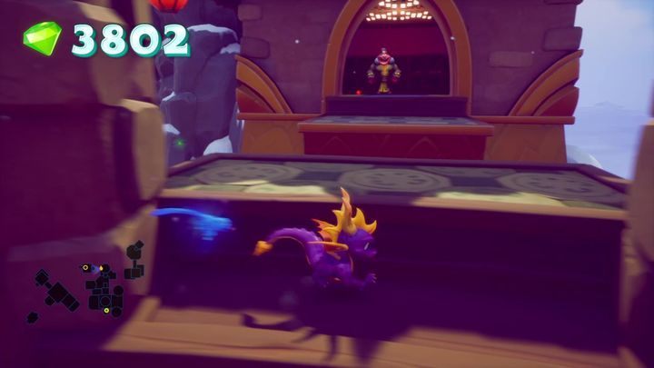 Jump on the ledge and face another Warlock - Cloud Temples | Spyro 2 Riptos Rage Walkthrough - Winter Tundra - Spyro Reignited Trilogy Guide