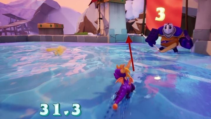 You also need to trick the goalkeeper - Colossus | Spyro 2 Riptos Rage Walkthrough - Summer Forest - Spyro Reignited Trilogy Guide