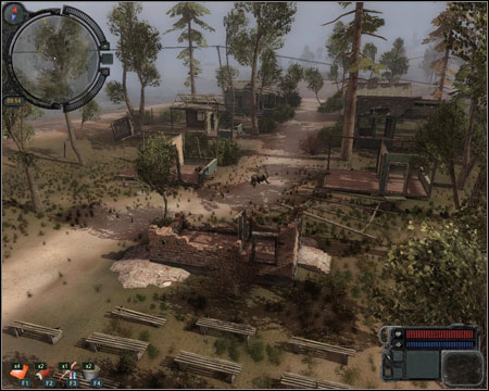 20) Oakpine Anomaly - a location with lost on chemical anomalies and an artifact at the bottom (the second during the first visit here, on the top of the connected trees) - Walkthrough - Zaton Map - Part 2 - Walkthrough - S.T.A.L.K.E.R.: Call of Pripyat - Game Guide and Walkthrough