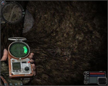 You will find the skeleton of the second mechanic's friend at point 6, to the south from Oakpine Anomaly (screen) - Walkthrough - Zaton Quests - Part 1 - Walkthrough - S.T.A.L.K.E.R.: Call of Pripyat - Game Guide and Walkthrough