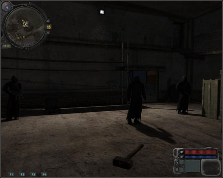 You can now choose between giving money (15 000), or one of the upper shelf artifacts - goldfish or snowflake - Walkthrough - Jupiter Quests - Part 1 - Walkthrough - S.T.A.L.K.E.R.: Call of Pripyat - Game Guide and Walkthrough