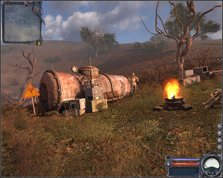 5) Vehicle depot - When you get here for the first time, you'll notice that the depot is being heavily defended by the military - Cordon - Maps - part 2 - Walkthrough - S.T.A.L.K.E.R.: Clear Sky - Game Guide and Walkthrough