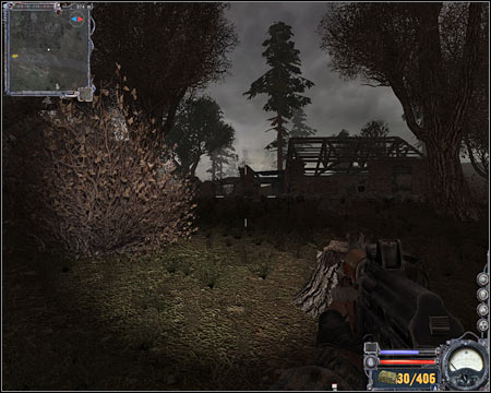 9) Northern base - You will have to get here if you plan on choosing an easier route to Garbage sector - Cordon - Maps - part 2 - Walkthrough - S.T.A.L.K.E.R.: Clear Sky - Game Guide and Walkthrough