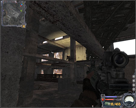 The only exit from the construction site can be found in an isolated area to the north - Limansk - Quests - part 3 - Walkthrough - S.T.A.L.K.E.R.: Clear Sky - Game Guide and Walkthrough