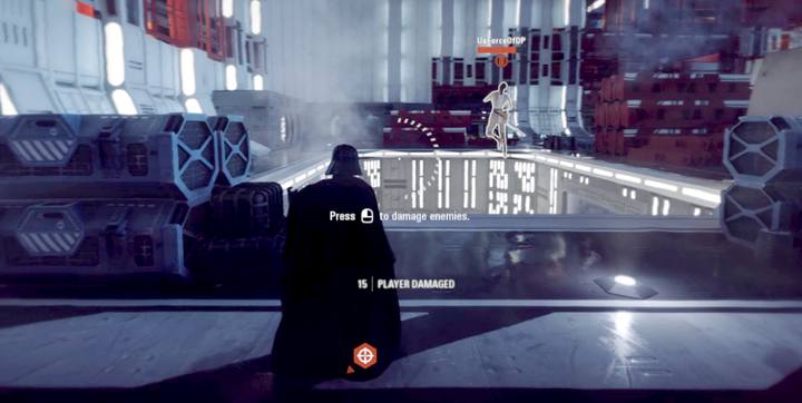 A choked enemy can be moved over a chasm while they are still in the air - Battlefront 2: Heroes guide - Heroes, vehicles and support - Star Wars Battlefront 2 Game Guide