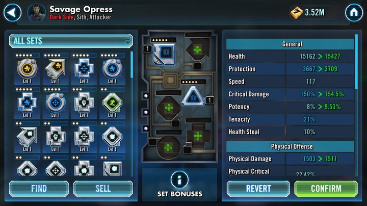 1 - Mods | Character development - Characters development - Star Wars: Galaxy of Heroes Game Guide