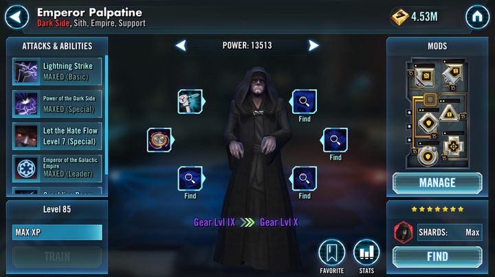 The reward for completing each fight is a specific number of character shards, that are then used to unlock the unit - How to unlock Emperor Palpatine? | FAQ - FAQ - Star Wars: Galaxy of Heroes Game Guide