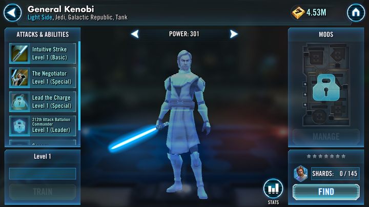 1 - How to unlock General Kenobi? | FAQ - FAQ - Star Wars: Galaxy of Heroes Game Guide