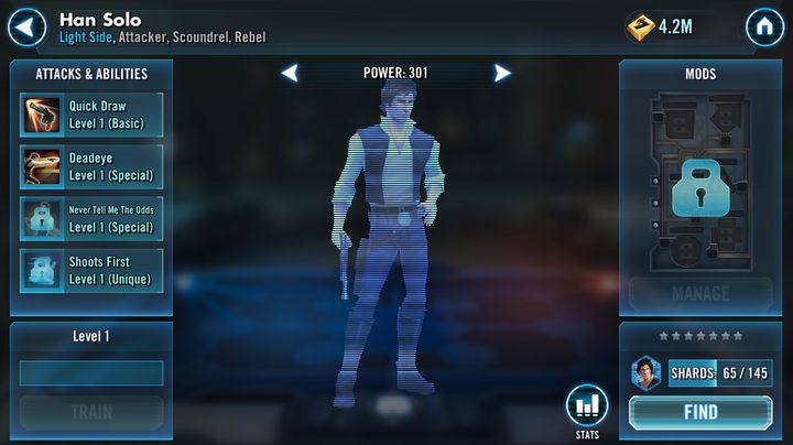 1 - How to unlock Han Solo? | FAQ - FAQ - Star Wars: Galaxy of Heroes Game Guide