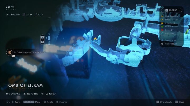 You will obtain the Force Push power while exploring the Tomb of Eilram located on the Zeffo planet - How to unlock new Force powers in Jedi Fallen Order? - Hero and team - Star Wars Jedi Fallen Order Guide