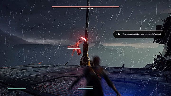 During this duel, rely on dodges and rolls (press the dodge button twice) - The Second Sister (prologue) | Fallen Order Boss - Bosses - Star Wars Jedi Fallen Order Guide