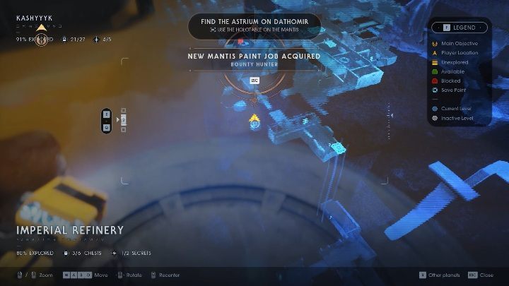 Slice: Security Droid - after releasing the Wookies on Kashyyyk, you will get to the Imperial Refinery - List of powers and abilities in Fallen Order - Basics - Star Wars Jedi Fallen Order Guide