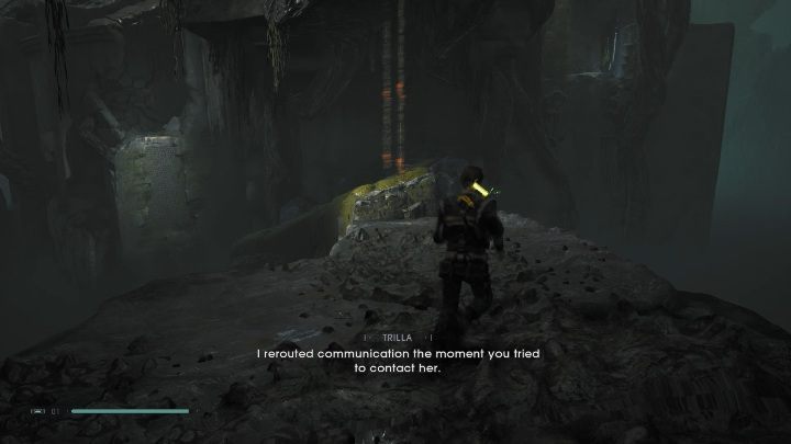 Your next step should be to go down the wall to a lower level - Tomb of Miktrull | Jedi Fallen Order Tombs - Tombs - Star Wars Jedi Fallen Order Guide