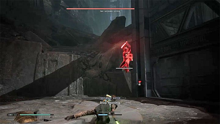 In the next phase, the Second Sister will begin to strike from the air - The Second Sister (Zeffo) | Fallen Order Boss - Bosses - Star Wars Jedi Fallen Order Guide