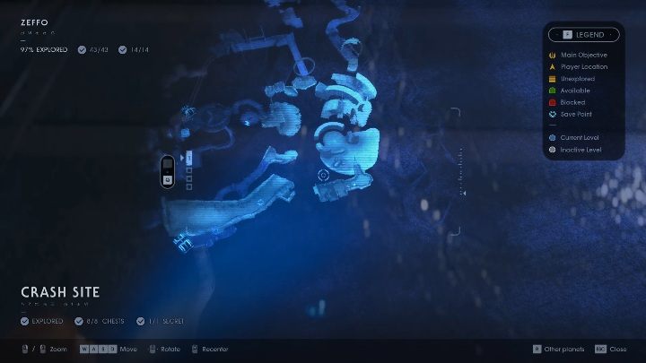 Part of the map: Crash Site - Seeds in Jedi Fallen Order - Others - Star Wars Jedi Fallen Order Guide